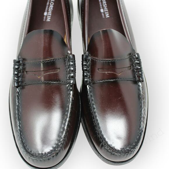 Florsheim Men 10B Berkley Moc Toe Penny Loafer Burgundy Narrow Brown NEW 17058 main image 5